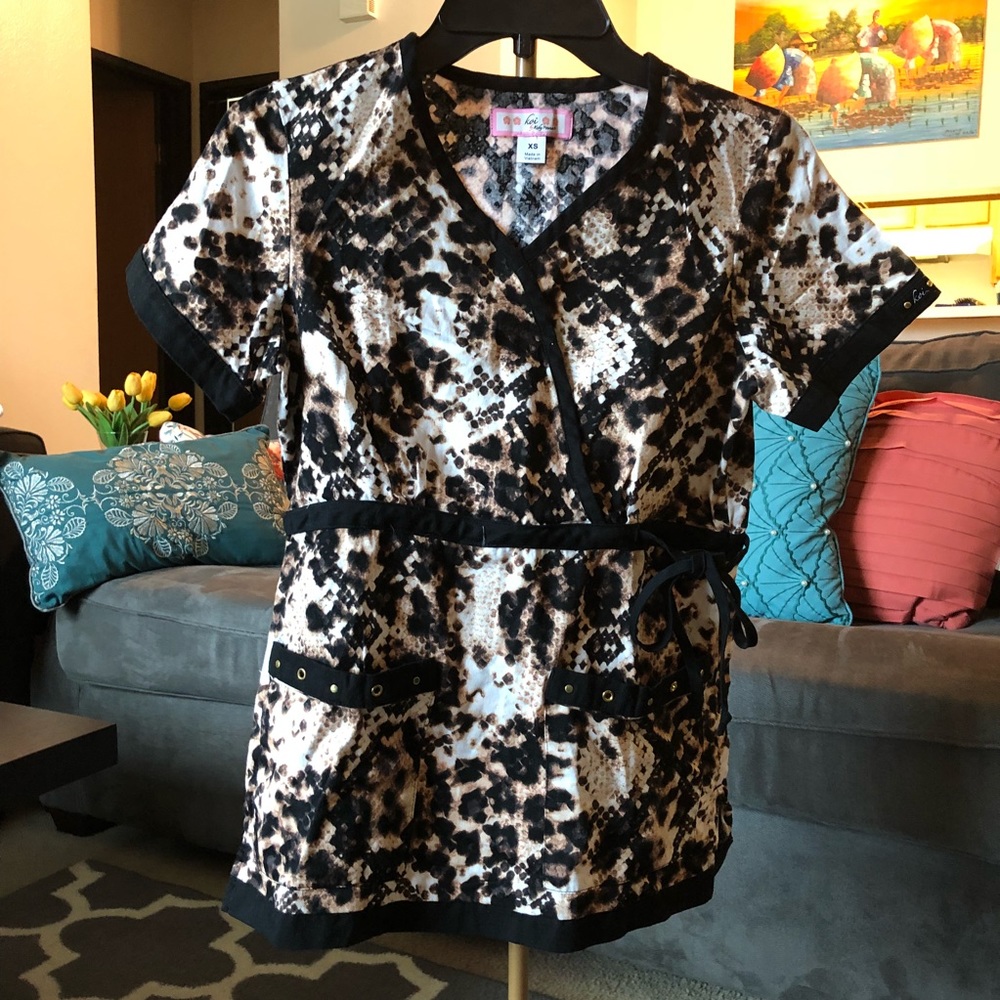 Koi Scrub Top